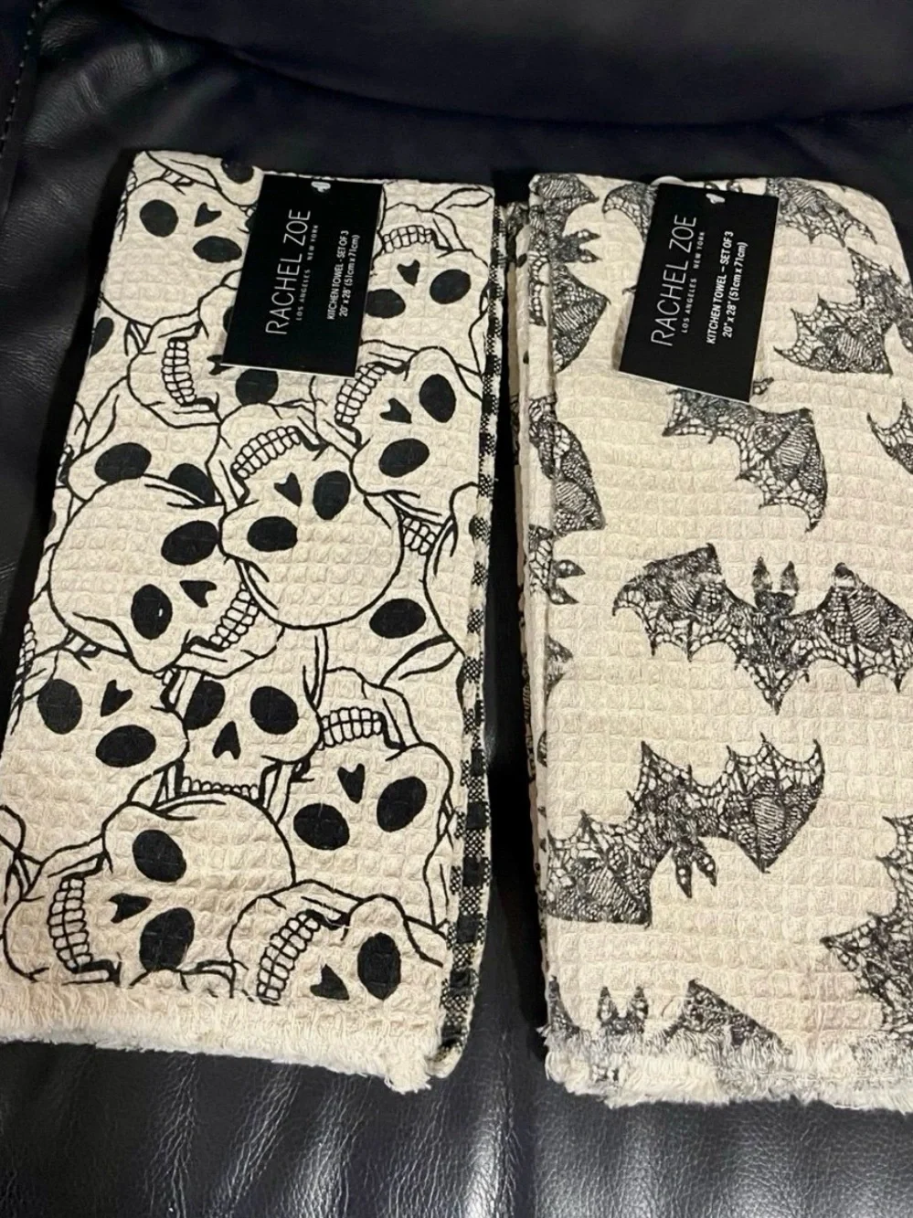 Halloween Rachel Zoe Bats Kitchen Towels, Set of 3 Subcategory Classification